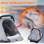 Tsayawa Baby Car Seat Cover Winter  Warm Cozy Carseat Cover For Babies With M   