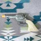 Vintage Hubley Western Cap Pistol Gun Made In Usa Metal And Plastic Stag Grip