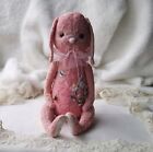 Bunny Teddy Doll Rabbit Vintage Plush Doll Artist Handmade Art Birthday Presents