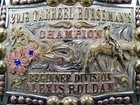 Tarheel Horsemans Champion Alexis Roland Trophy Belt Buckle