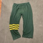 Vtg Edmonton Eskimos Softwear Athletics Baggy Green Stripes M Sweatpants