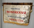 Rare - Vintage Winchester World Standard Ammunition Silk Banner - 28 1 2  X 20 