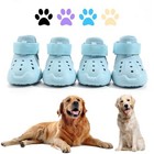 Dog Shoes  Dog Sandals For Hot Pavement  Non-slip Waterproof Dog Booties For 