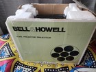  cib  Vintage Bell howell 10ms Black Movie Projector Plays Both 8mm   8 Super