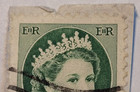 Canada Postage   Queen Elizabeth Ii   Green 2    Stamp   Posted   1954   O21
