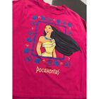 Vintage Disney Pocahontas Girls Longsleeve Shirt Pink 4 5 Leaves Butterflies