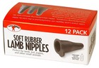 Miller 12-count Soft Rubber Lamb Nipples Farm-grade Fits Soda Bottles
