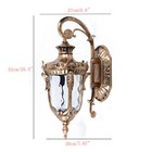 Waterproof Sconce Porch Lights Outdoor Exterior Wall Light Fixtures Black bronze
