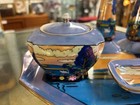 Stunning Vintage Art Deco Noritake Japanese Lakeside Dressing Table Set