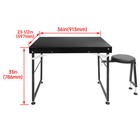 Long Range Shooting Table Black Padded Seat W  Adjustable Legs   Built-in Handle