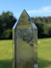 Smokey Quartz Tower Clear Crystal Tall Large Gemstone Chakra Point