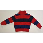 Vtg 2k Polo Ralph Lauren Kids Knit Sweater 2t Red Navy Striped 1 4 Zip Pullover