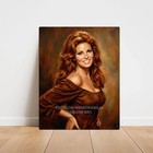 Raquel Welch     Tribute Art     Premium Aluminum Metal Sign     11 X 14