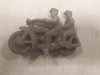 Antique Cast Iron Hubley Police Motorcycle Tandem Riders Kids Cast Iron Toys