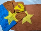 2 Flag  1  The Nlf   Communists Hammer And Sickle   Vc Vietcong North Vietnam Z