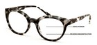Women Round Progressive Clear Bifocal Reading Glasses -no Line Zero Power On Top