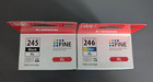 New Genuine Canon 245xl 246xl Black Color Ink Cartridges Set Free Shipping