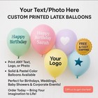 1000 Custom Printed Balloons Custom Logo Party Event Decoration Wedding Birthday