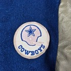 Vintage Sears Nfl Dallas Cowboys Varsity Jacket Boys 10 Blue Silver Letterman