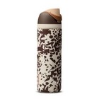 Owala  cowgirl Core  24 Oz Freesip Bottle Special Edition Animal Print Cow Brown