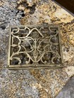 Vintage Brass Folding Book Stand Ornate Scrollwork Adjustable Cookbook Display
