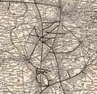 1914 Antique Illinois Central Railroad Map Vintage Illinois Railway Map 3115