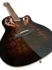 New 12 String Flamed Acoustic electric Ovat  Style Round Back Guitar With Eq