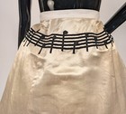 Unusual Museum Worthy Victorian 1890   s Musical Theme Skirt W Piano Key Ruffle