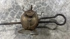 Antique Justrite Half Shift Brass Carbide Miner s Lamp - Nice    - Ships Free   