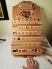 Vintage Perpetual Calendar Folk Art Wood Country Calendar Apples Cottage Q8