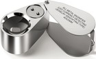 40x Jewelers Loupe Magnifier Magnifying Glasses  Led uv Illuminated Jewelry L   