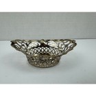 Antique Victorian Epns Silver Plate Reticulated Bonbon Dish Cherub Mask England