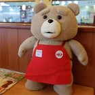 46cm Movie Ted Plush Bear Soft Stuffed Toy Apron Style Gift For Kids