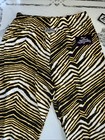 Hbo The Righteous Gemstones Zubaz Zebra Drawstring Pants Nwt Pittsburgh Steelers