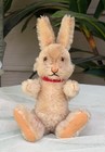 Vintage Steiff Niki Rabbit 8    1950s Jointed Original Ribbon Mohair Germany