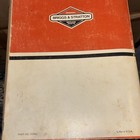 Vintage Briggs   Stratton Original Service And Repair Instructions Manual 270962
