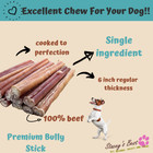 Stacey s Best 6 Inch Bully Sticks Dog Chew  Excellent Dog Treat  15 Pack 