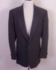 Vintage Euc Lord West Gray Wool Striped 2 Pc Tux Tuxedo Formal Silk Lapels 46 Xl