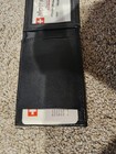Alpine Swiss Mens Black Bifold Wallet New With A Few Marks