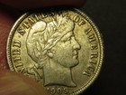 1909-d Barber Dime  Xf au  Light Scratch On Obverse