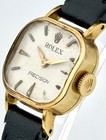 Rolex Precision    1953    Rare 18k Gold Vintage Ladies Watch  Dial Patina  Serviced