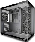 Y6 Atx Mid Tower Pc Case 270   Tempered Glass 4 Fans Type-c Black