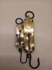 Vintage Brass Pocket Scales Salter s Spring Ballance No 2   Hughes s No 5