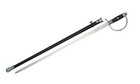 37  German Dress Officer Sword With Scabbard Stainless Steel Fixed Blade