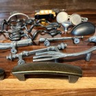 Vintage Knobs Lot  41  Drawer Pulls   Leaf  Vines  Antique  Brass Unique Ornate