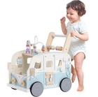 Robud Ajustable Speed Wooden Baby Walker Baby Activity Center Toy For Toddler 3 