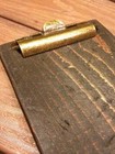 Domed Antique Brass Clipboard Clip