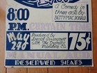 1957 Emmerich Manual High School Theatre Onions In The Stew - Window Card Poster