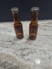 Vintage Drewrys Beer Bottle Salt And Pepper Shakers Display Miniature Pair