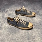 Vintage 80s Converse Chuck Taylor Low Navy Made In Usa Mens 9 5 Faded Canvas Ox